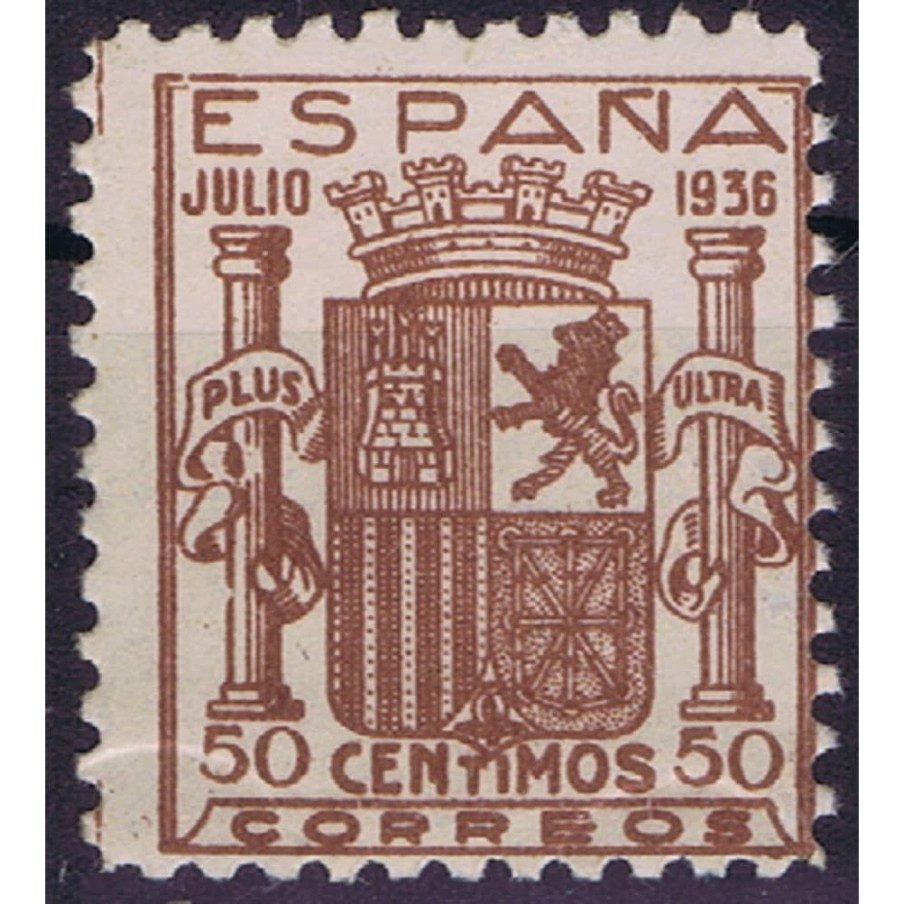 0801 Escudo de España Marrón. Falso