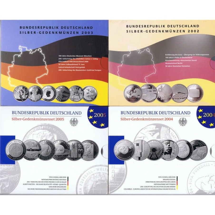 Alemania 10 Euros 2002/2015. 70 monedas Plata Proof.