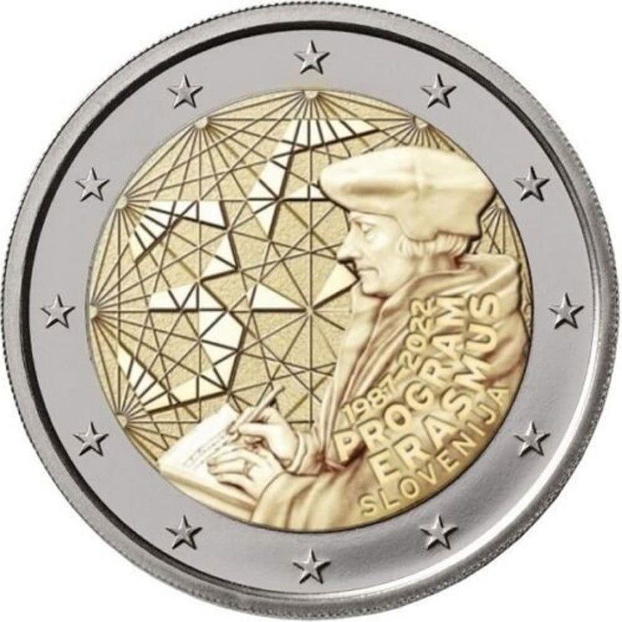 moneda Eslovenia 2 euros 2022 ERASMUS