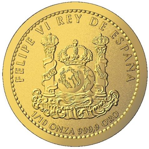 Moneda 1/10 Onza de oro 15 cts. de euro España 2022 Lince.