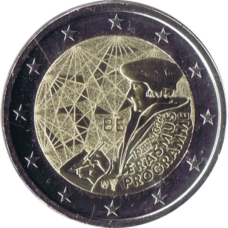 moneda Bélgica 2 euros 2022 ERASMUS