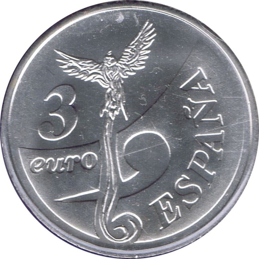Moneda 1998 Descubrimiento tierra firme 3 euros.