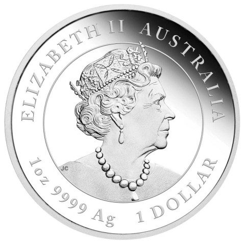 Moneda onza de plata 1$ Australia Año Lunar Conejo 2023