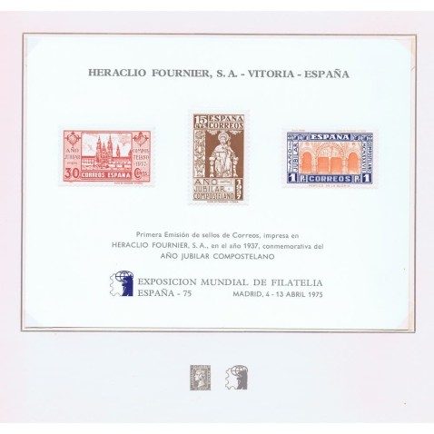 1975 Libro Exposición Mundial de Filatelia España 75.