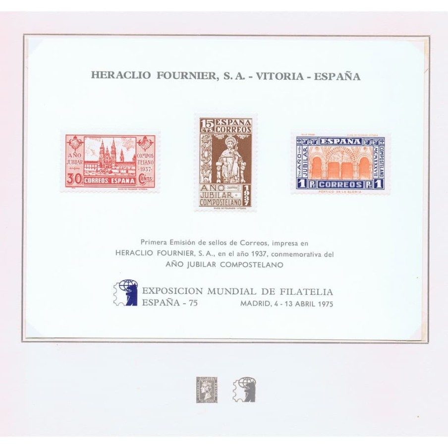 1975 Libro Exposición Mundial de Filatelia España 75.