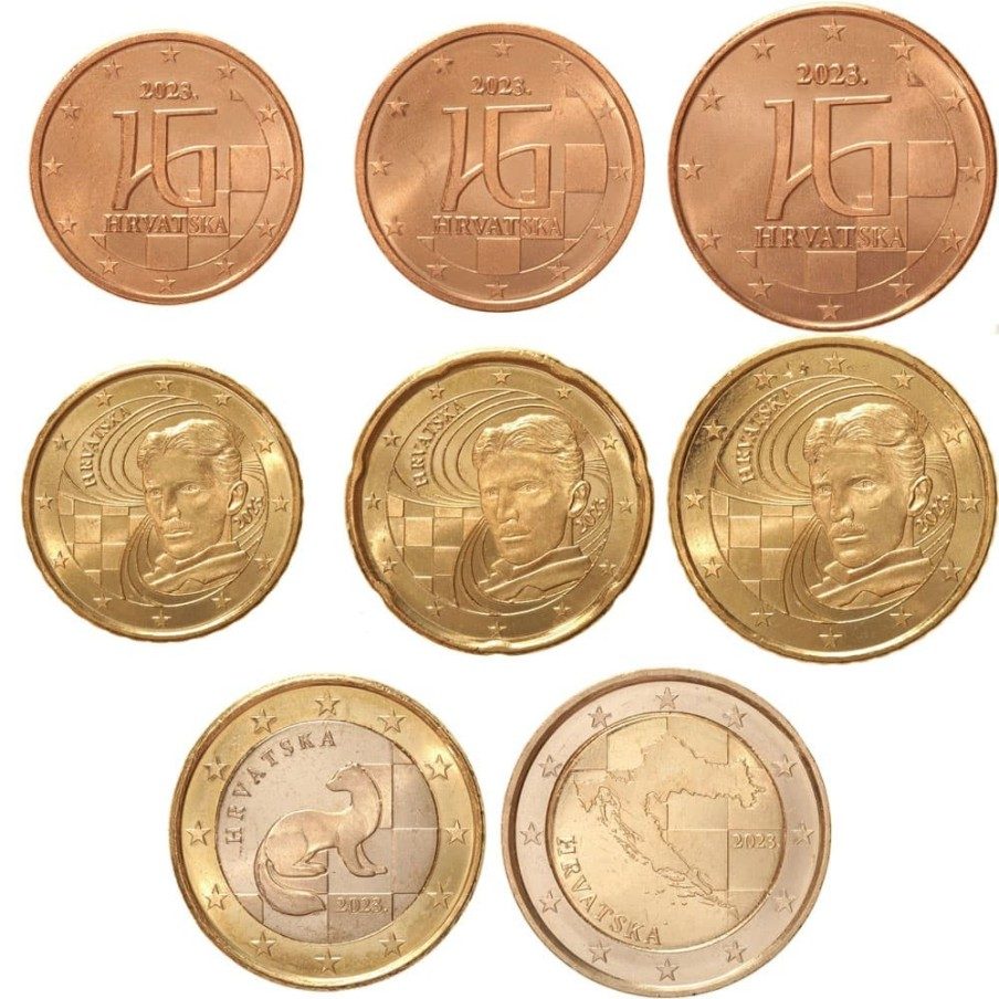 monedas euro serie Croacia 2023