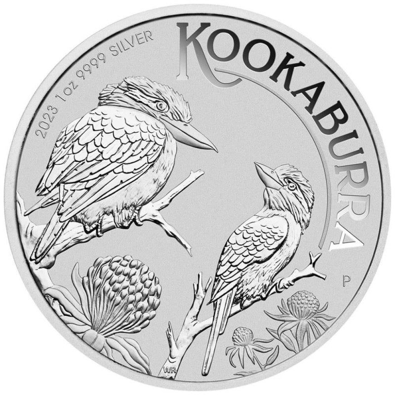 Moneda onza de plata 1$ Australia Kookaburra 2023.