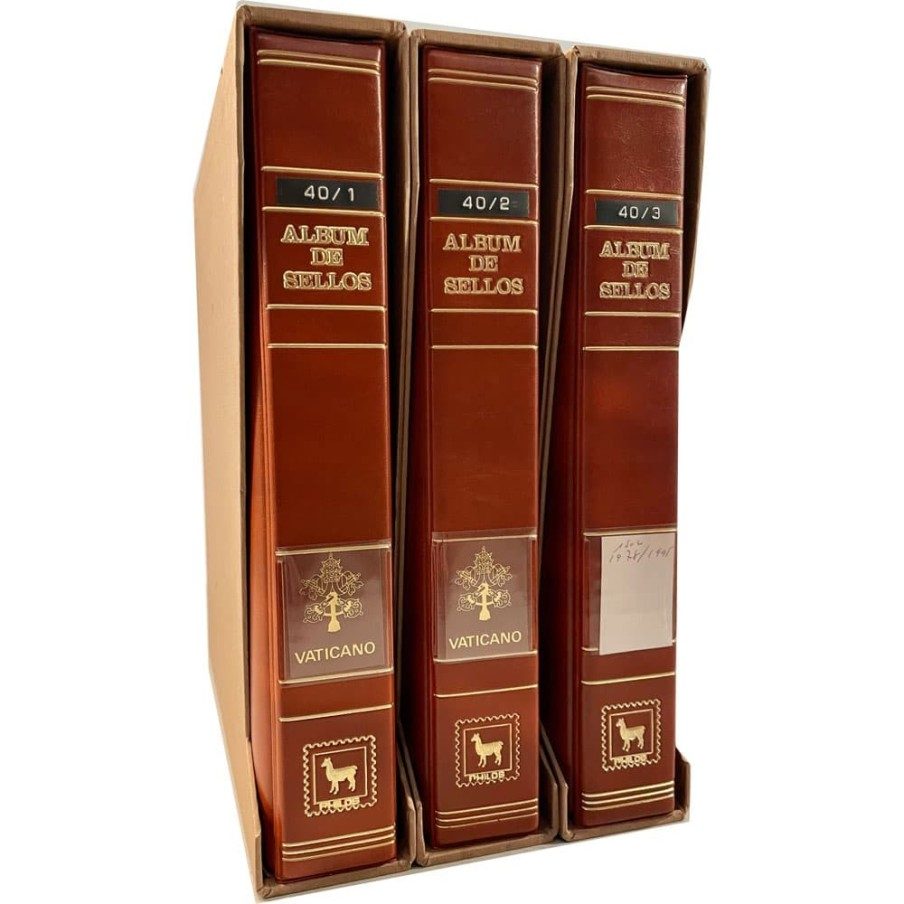 Colección Sellos de Vaticano 1929/1995. 3 álbumes