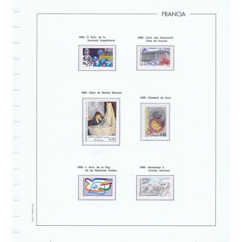 Colección Sellos de Francia 1900/1995. 5 Álbumes.