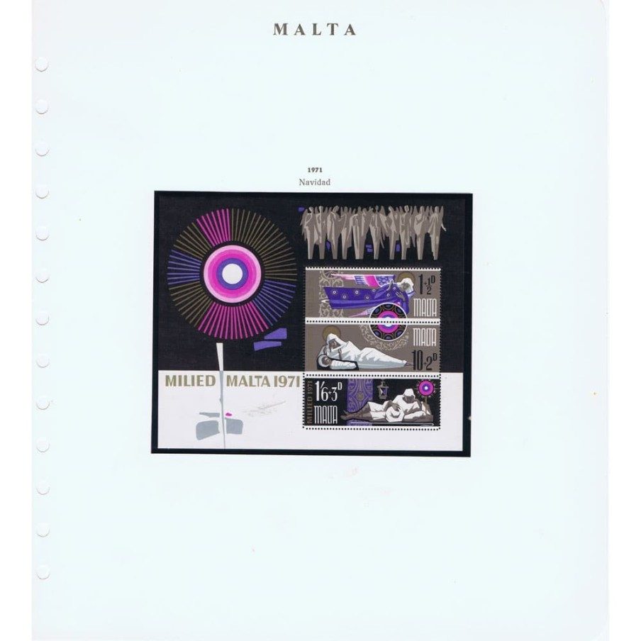 Colección Sellos de Malta 1902 a 1995. Incompleta.