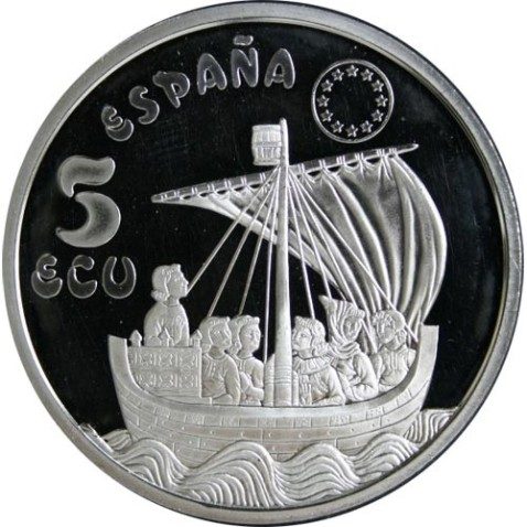 5 ECU. Serie Marina Española. España 1996.