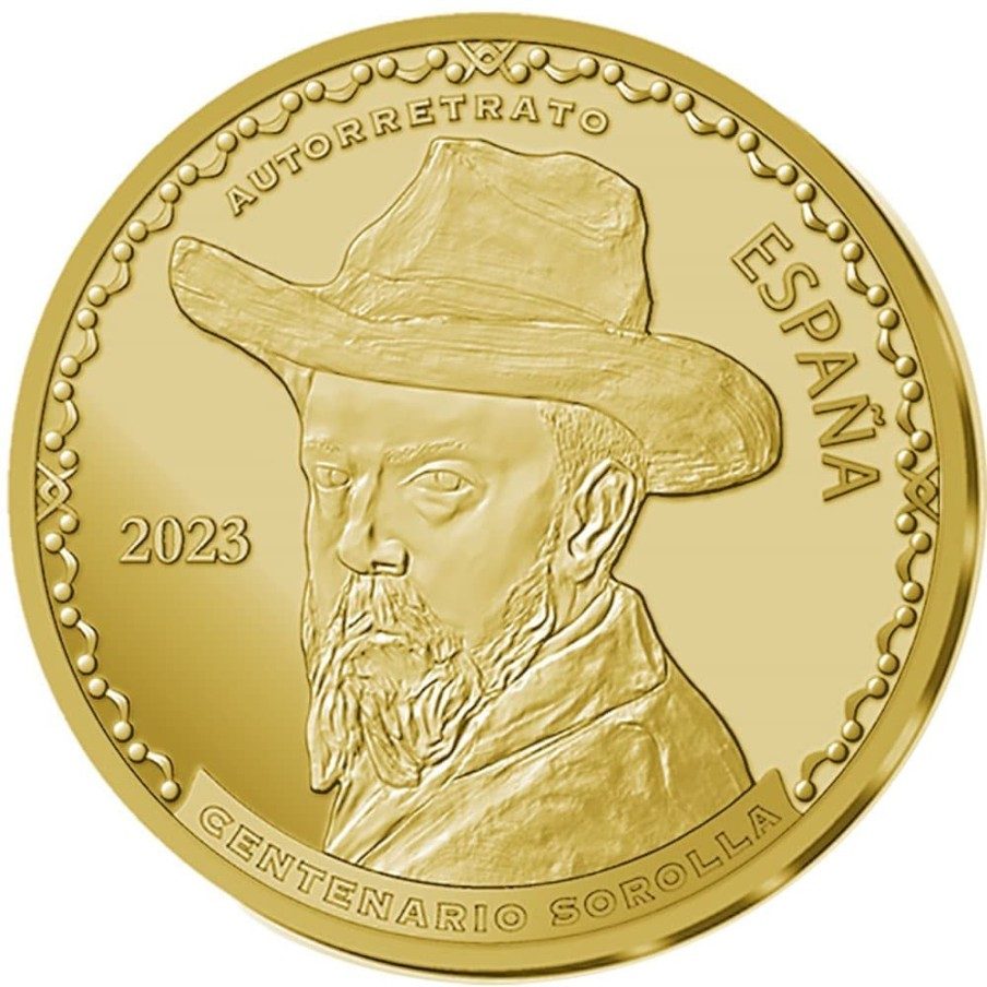 Moneda 2023 Centenario Joaquín Sorolla. 200 euros. Oro.