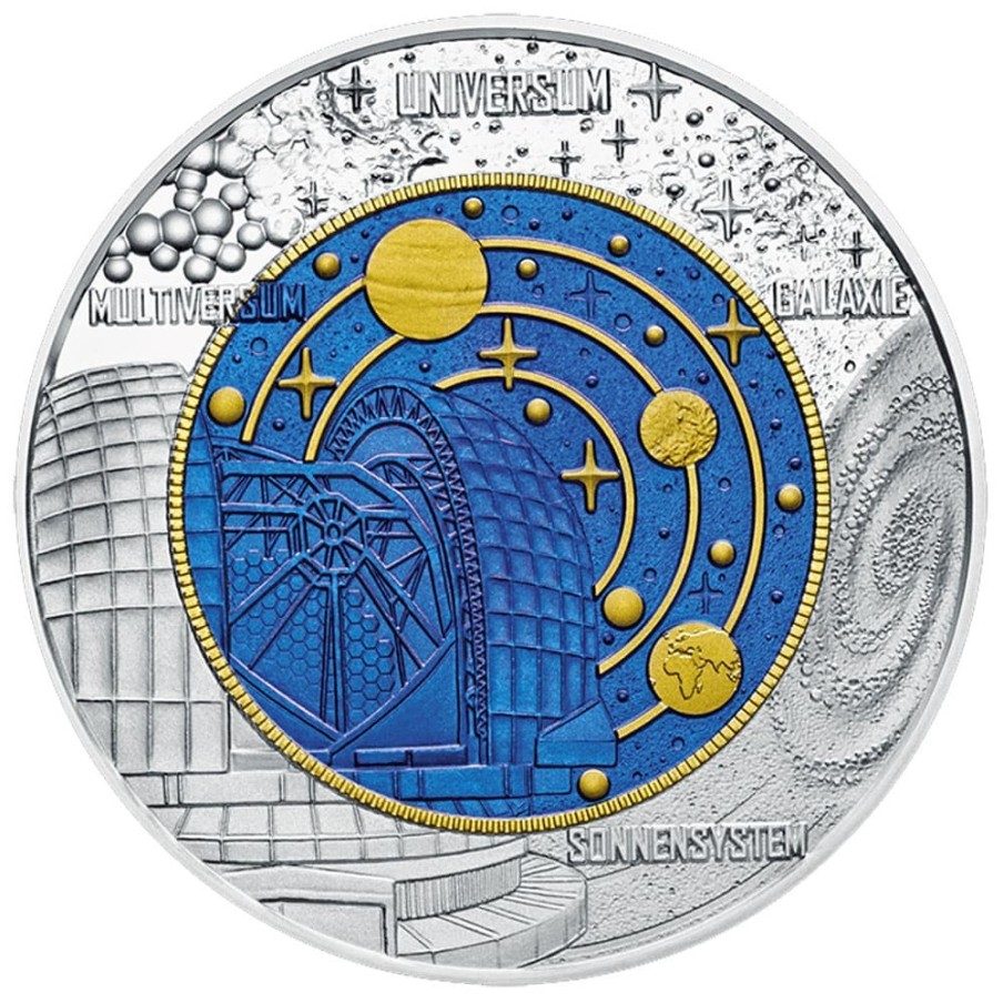 moneda Austria 25 Euros 2015 Cosmología. Niobio.