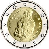 moneda conmemorativa 2 euros San Marino 2023 Perugino
