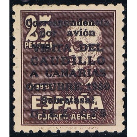 1090 Canarias AE. Visita del Caudillo a Canarias. Oxido.