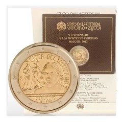 moneda conmemorativa 2 euros Vaticano 2023 Perugino.