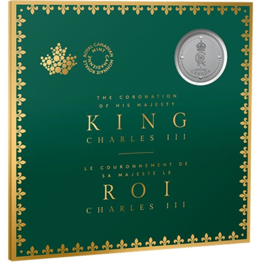 Moneda de plata 5$ Canadá 2023 Coronación Carlos III.