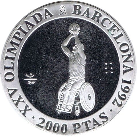 2000 Pesetas 1992 Juegos Olímpicos Barcelona'92 Paralímpicos