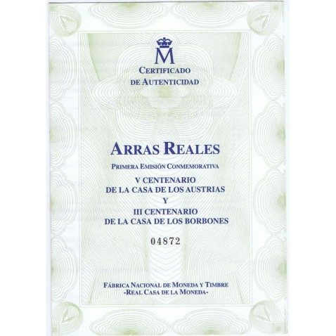 Colección 13 Arras Reales de plata. Primera Emisión FNMT