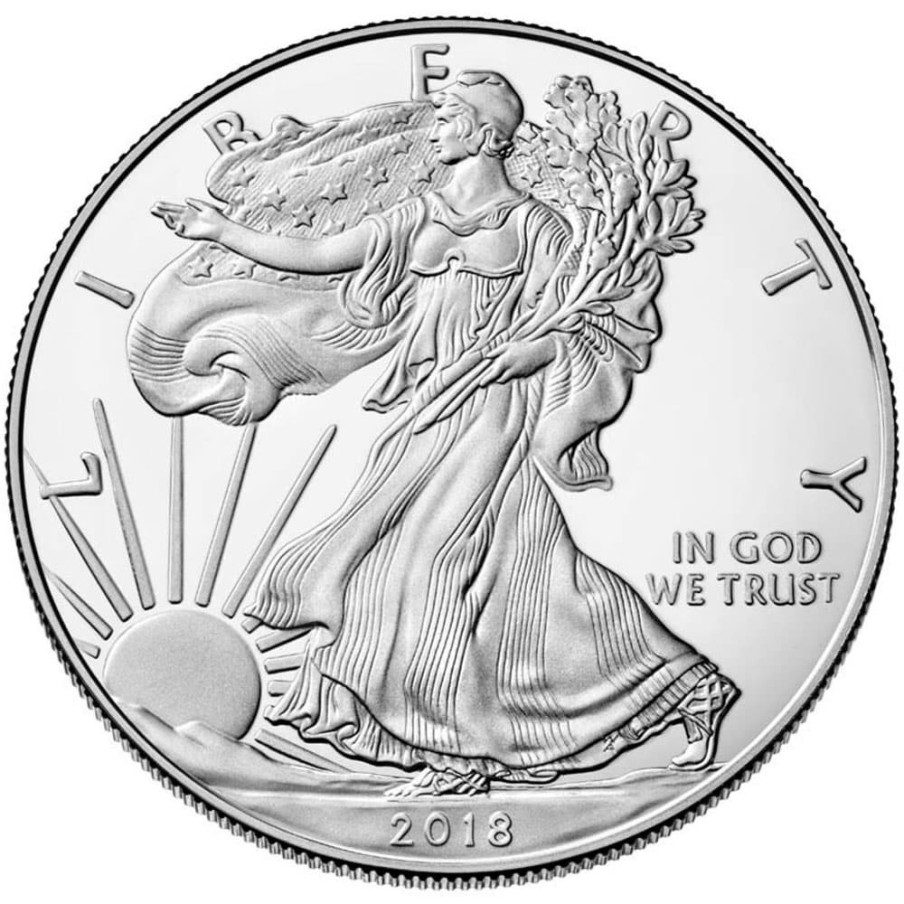 Moneda onza de plata 1$ Estados Unidos Liberty 2018.