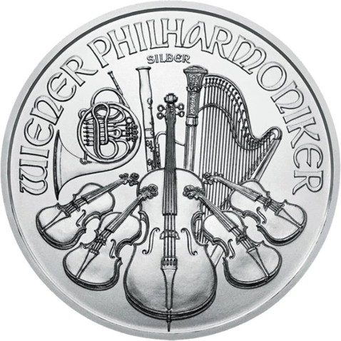 Moneda onza de plata 1,5 euros Austria Filarmónica 2009
