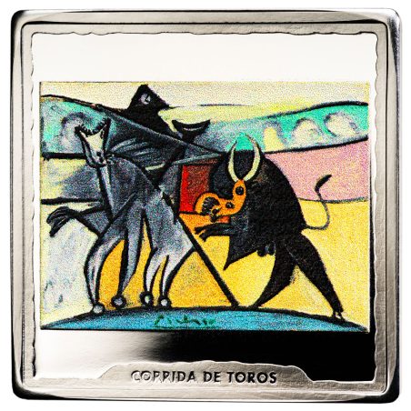 Moneda 2023 Picasso 10 euros Corrida de Toros. Plata  - 1
