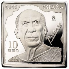 Moneda 2023 Picasso 10 euros Mujer en Azul. Plata