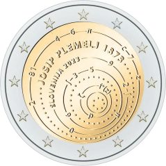 moneda conmemorativa 2 euros Eslovenia 2023 Josip Plemelj  - 1