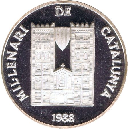 Medalla de plata Mil.lenari de Catalunya 1988  - 1