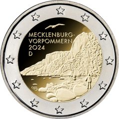 moneda conmemorativa 2 euros Alemania 2024 Mecklenburgo  - 1