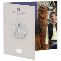 Inglaterra 50 Pence 2024 Star Wars. Han Solo y Chewbacca. Niquel  - 1