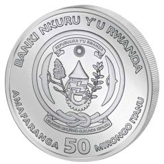 Moneda onza de plata 50 Francos Ruanda 2023 Barco