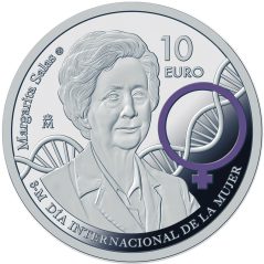 Moneda 2024 Día de la Mujer. Margarita Salas. 10 euros. Plata  - 1