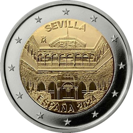 moneda conmemorativa 2 euros España 2024 Sevilla.