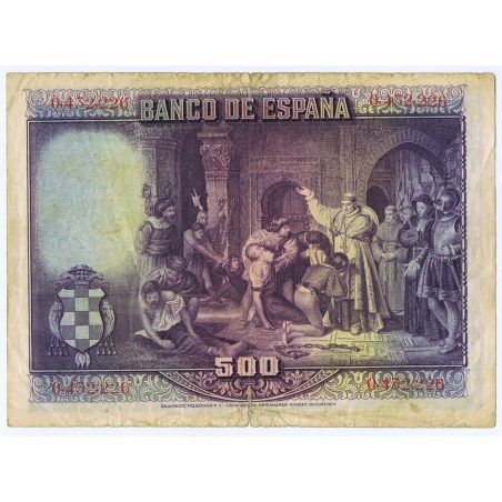 (1928/15/08) Madrid 500 Pesetas. MBC. Serie 0432226