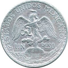 Moneda de plata 1 peso Mexico 1913 Caballito.
