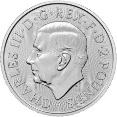 Moneda onza de plata 2 Pounds Gran Bretaña Mitos y Leyendas 2024