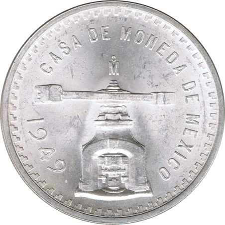 Moneda onza de plata México 1949.  - 1