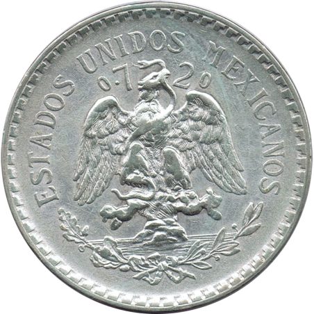 Moneda de plata 1 peso Mexico 1922.