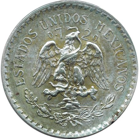 Moneda de plata 1 peso Mexico 1925.