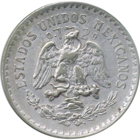 Moneda de plata 1 peso Mexico 1920.