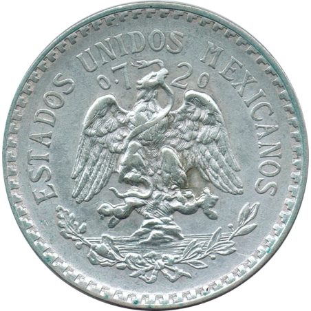 Moneda de plata 1 peso Mexico 1926.