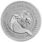Moneda onza de plata 2 Pounds Inglaterra 2024 León y Aguila  - 1
