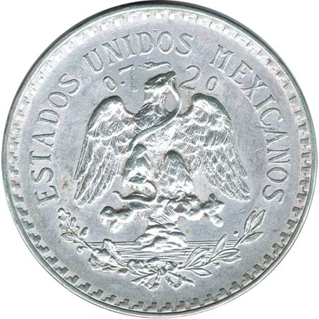 Moneda de plata 1 peso Mexico 1933.