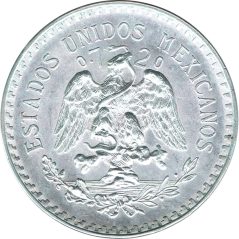 Moneda de plata 1 peso Mexico 1940.