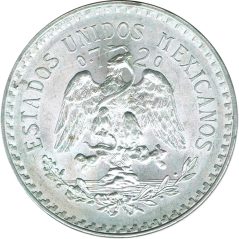Moneda de plata 1 peso Mexico 1943.