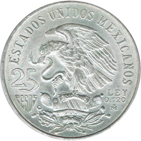 Moneda de plata 25 pesos Mexico 1968 Juegos Olímpicos