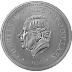 Moneda onza de plata 2$ Niue Ave Fenix 2024.