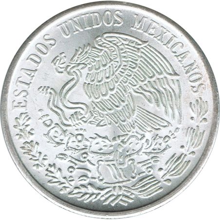 Moneda de plata 100 pesos Mexico 1978. Morelos