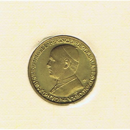 Estuche oficial moneda Andorra 1 Diner 1983 Bisbe d'Urgell.  - 1